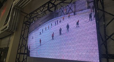 Видеоэкран для спорта на тренировочной базе ХК «СКА» , г.Санкт-Петербург