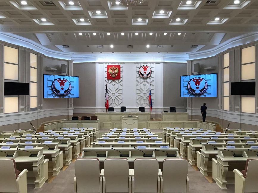 Внутренний светодиодный видеоэкран для областного законодательного собрания, г. Ижевск