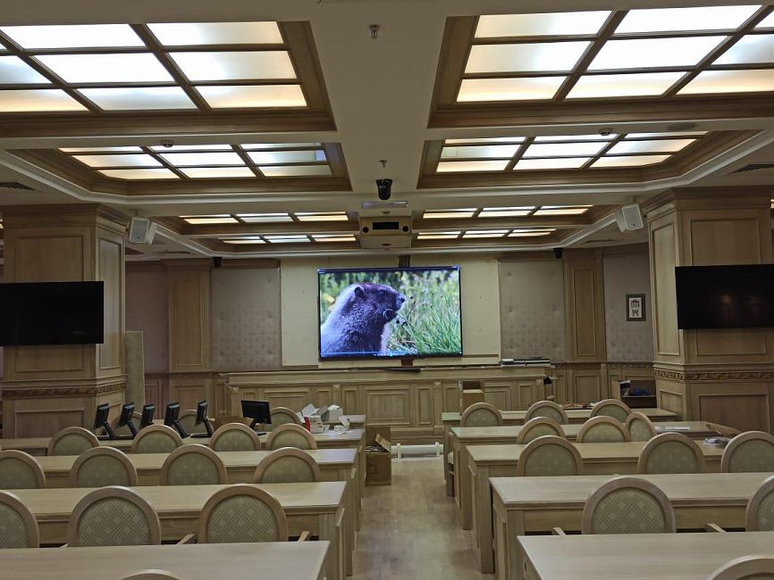 Светодиодные экраны для фундаментальной библиотеки МГУ
