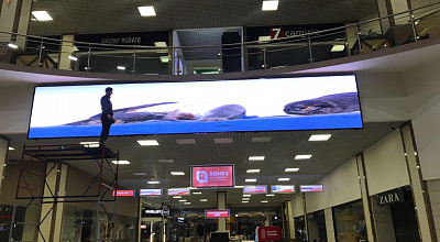 Рекламный led экран для ТЦ «Красная площадь», г. Краснодар