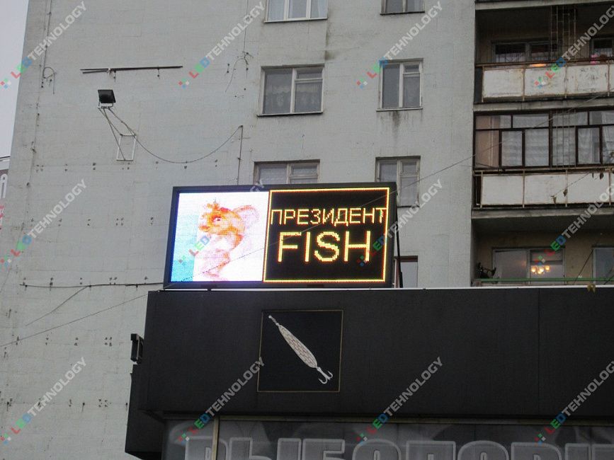 Светодиодная вывеска Fish г. Екатеринбург