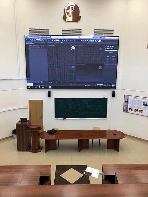 Светодиодный экран в учебной аудитории Сеченовского университета