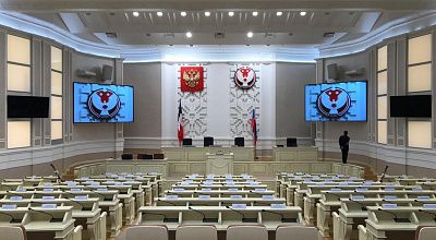 Внутренний светодиодный видеоэкран для областного законодательного собрания, г. Ижевск