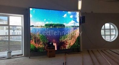 Внутренний  светодиодный экран  в ДК города Ангарск