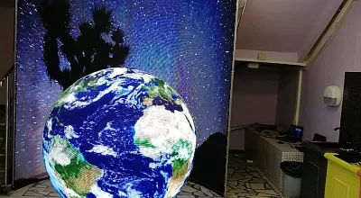 Светодиодный видеошар-планетарий  для лицея в  г. Зеленоград