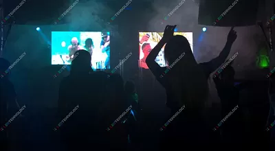 Видео сборки арендованного экрана в клубе Фараон, Барнаул