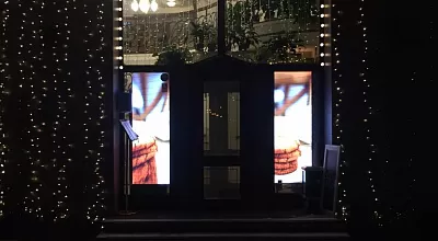 Внутренняя светодиодная видеовывеска для кафе г. Москва